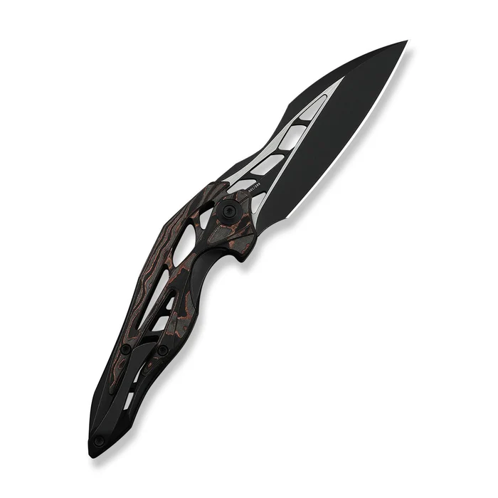 WE KNIFE Arrakis Integral Titanium Handle With Copper Foil Carbon Fiber 