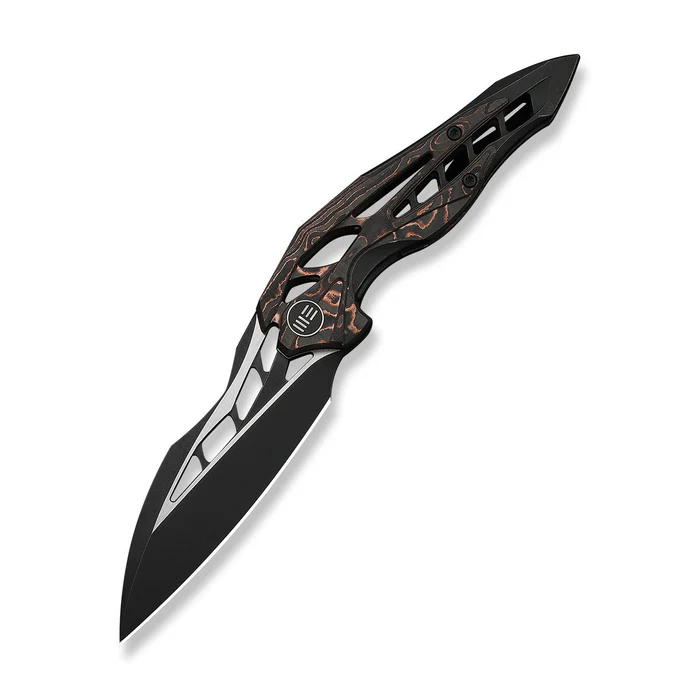 WE KNIFE Arrakis Integral Titanium Handle With Copper Foil Carbon Fiber 