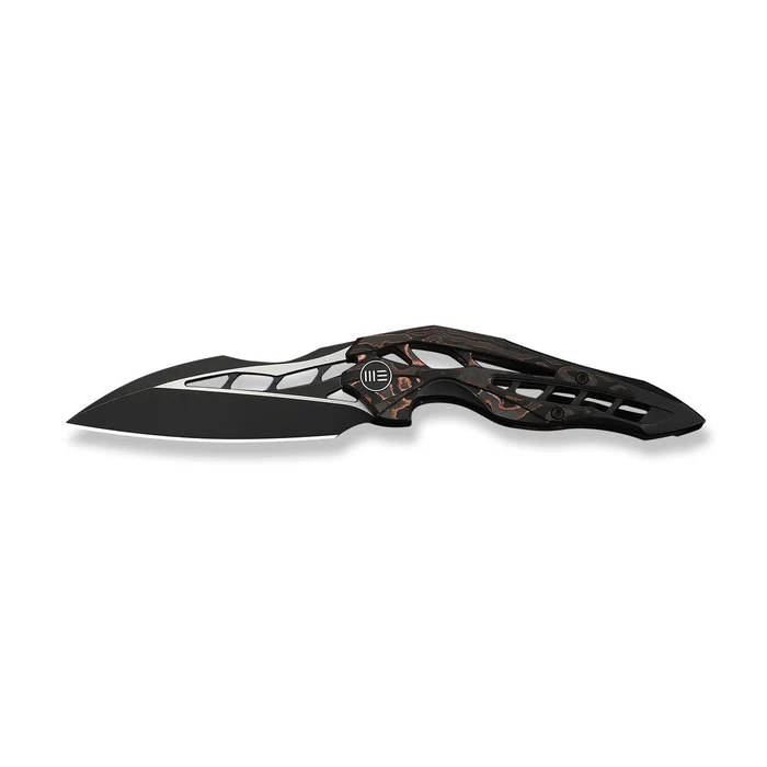 WE KNIFE Arrakis Integral Titanium Handle With Copper Foil Carbon Fiber 
