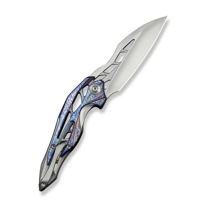 WE KNIFE Arrakis Integral Titanium Handle With Flamed Titanium Inlay 