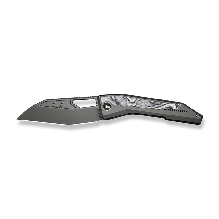 WE KNIFE Inceptus Gray Titanium Handle With White & Black G10 Inlay