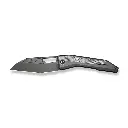 WE KNIFE Inceptus Gray Titanium Handle With White & Black G10 Inlay