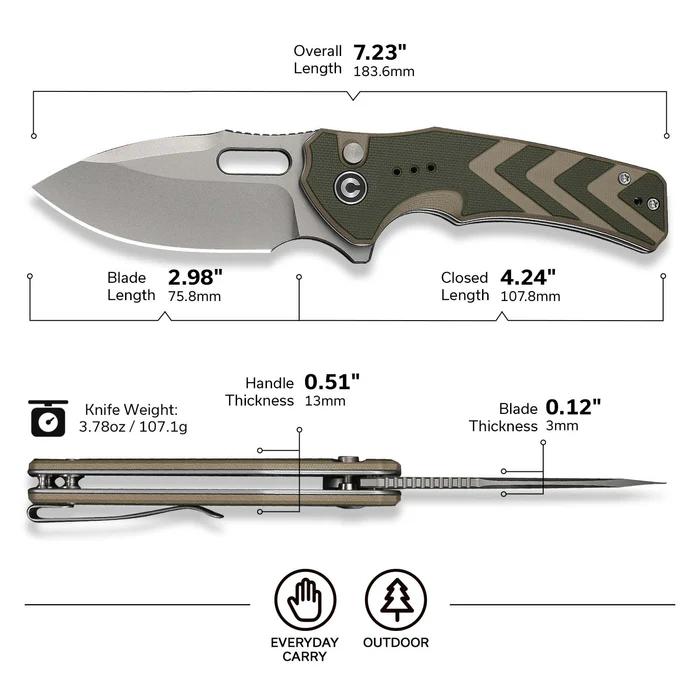 CIVIVI Vexron Damascus 