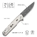 CIVIVI Navo Ivory G10 - Damascus 