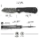 CIVIVI Crabby Carbon Fiber - Damascus 