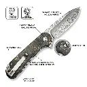 CIVIVI Elementum II Carbon Fiber & Resin - Damascus 