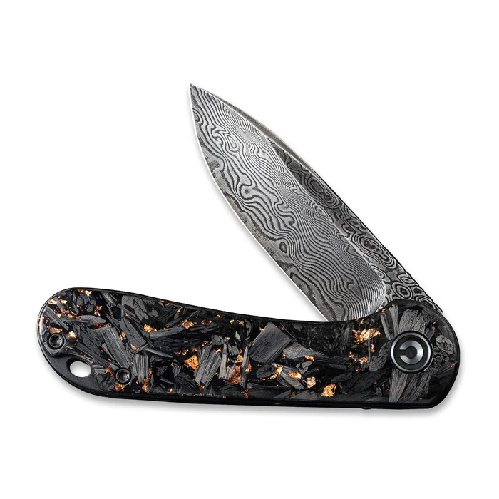 Civivi Elementum Carbon Fiber & Resin - Damascus