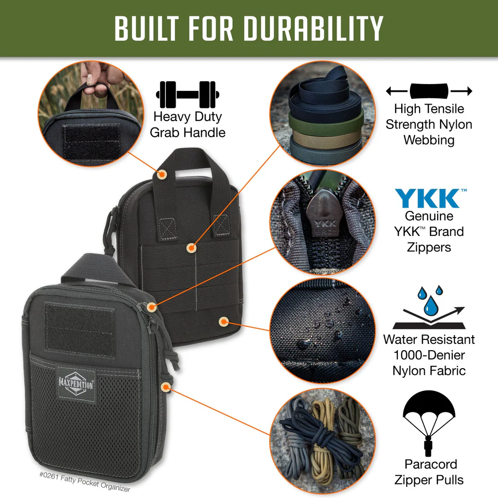 Maxpedition Fatty Pocket Organizer - Black