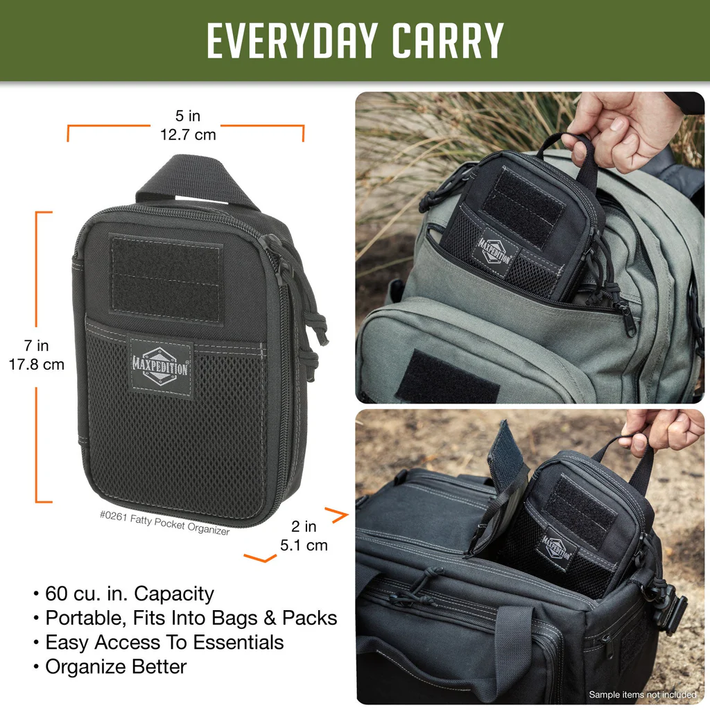 Maxpedition Fatty Pocket Organizer - Black