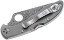 Spyderco Delica 4 Titanium Damascus