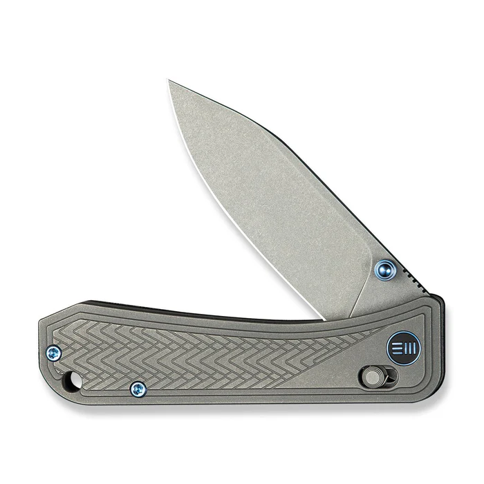 WE KNIFE Bougie Banter Thumb Stud & Crossbar Lock Knife Titanium Handle
