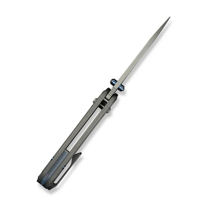 WE KNIFE Bougie Banter Thumb Stud & Crossbar Lock Knife Titanium Handle