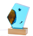Resin LED Light Set Turtle with Diver