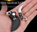 Mini Folding Keychain Knife Gold Handle