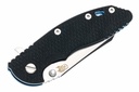 Hinderer 3.5" XM-18 No Choil Wharncliffe 20CV - Blue Anodized Titanium - Black G-10