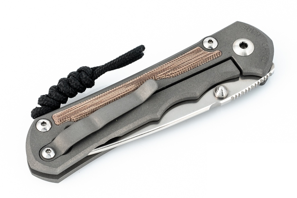 Chris Reeve Large Inkosi - Natural Canvas Micarta Inlay