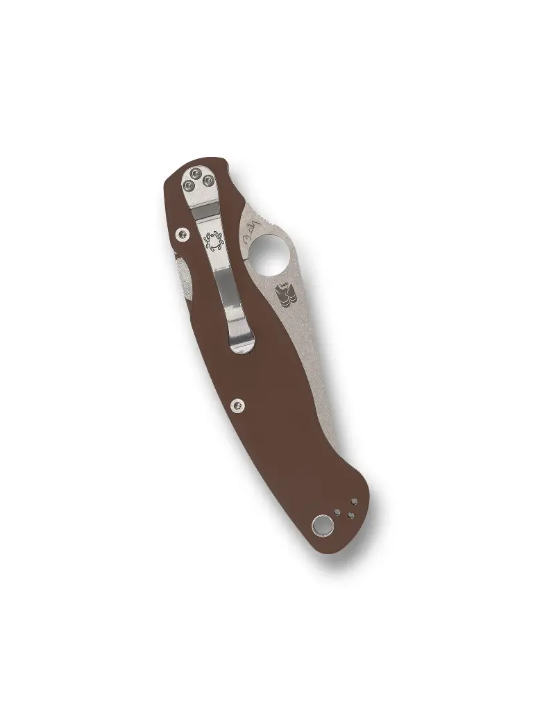 Spyderco Military 2 Brown G-10 CPM 15V Sprint Run