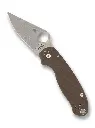 Spyderco Para 3 Brown G-10 CPM 15V Sprint Run