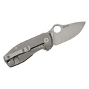 Spyderco SPYNANO GREEN CANVAS  MICARTA/ TITANIUM M398