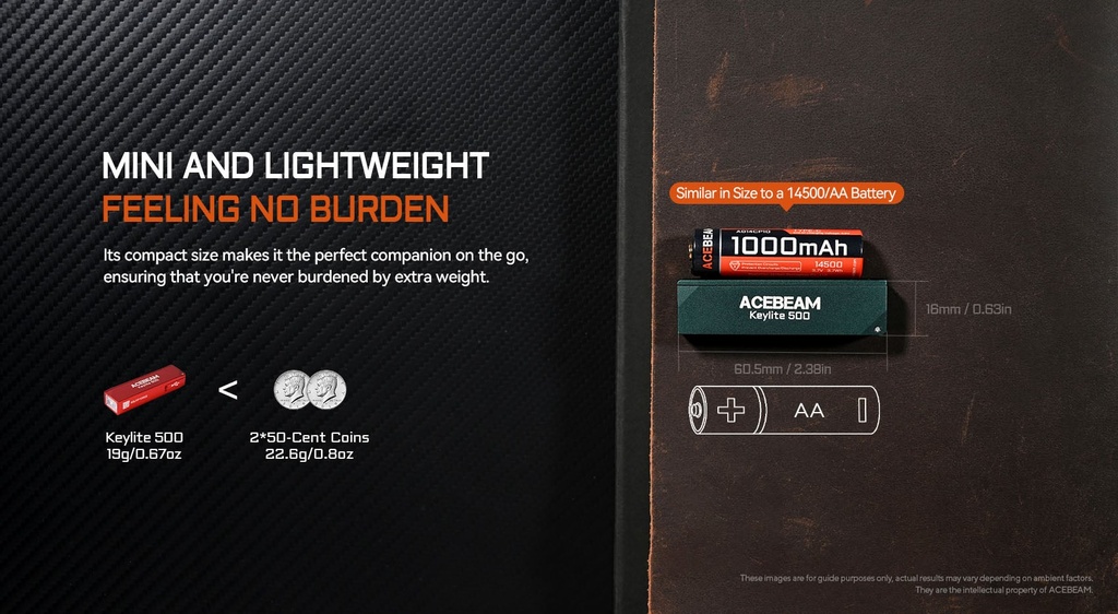 Acebeam Keylite 500 Red