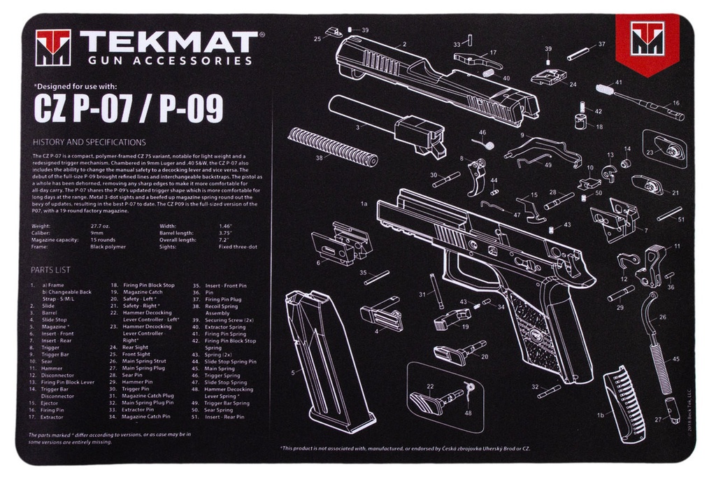 Tekmat CZ P07/P09
