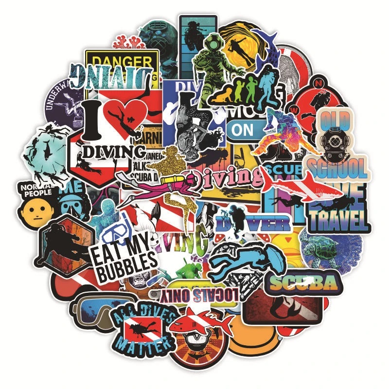 Diving Sticker