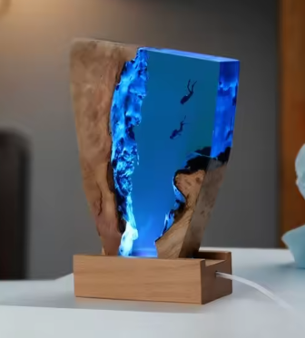 Resin LED Light Set Diving cave exploration