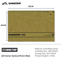 Shine trip Tactical Picnic Mat Sand - Large