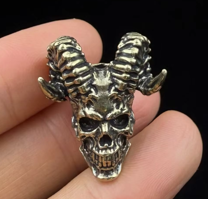 Beads Goat Skull - Silver