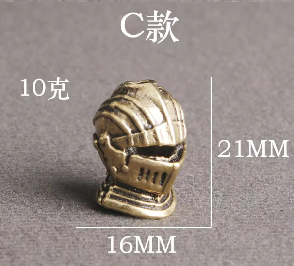Beads Warrior Helmet - Gold