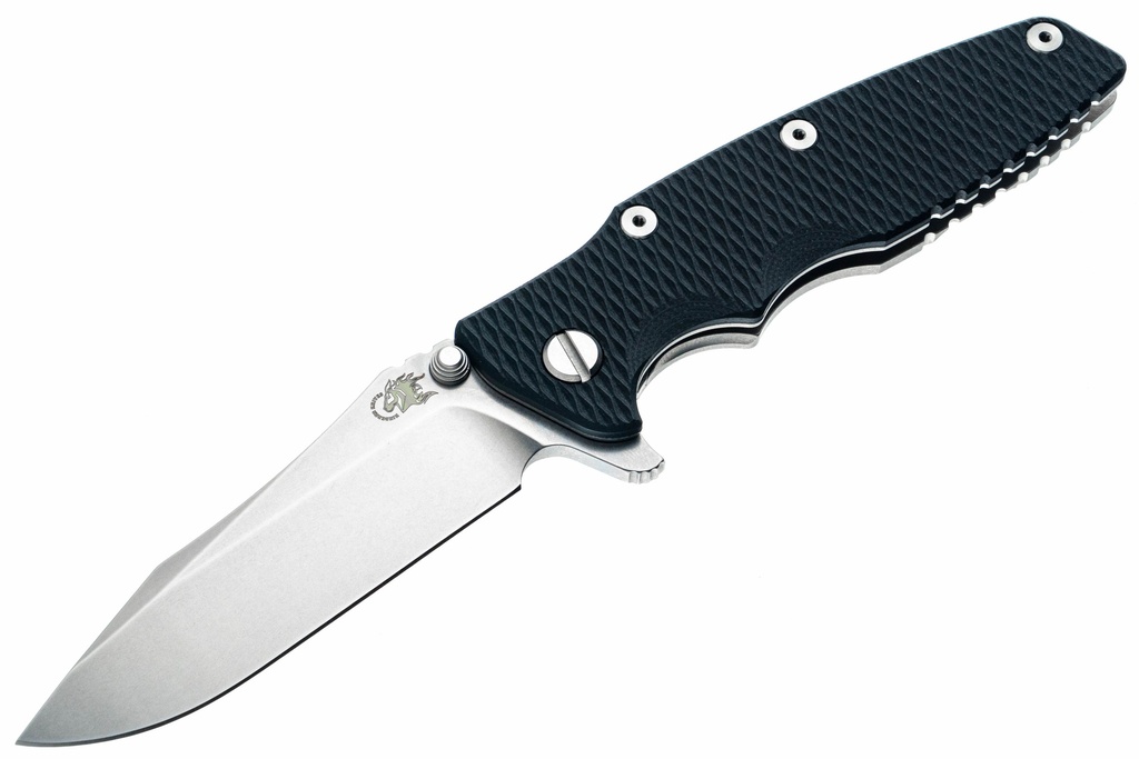 Hinderer Eklipse Spear Point S45VN - Stonewashed Titanium & Blade - Black G- 10