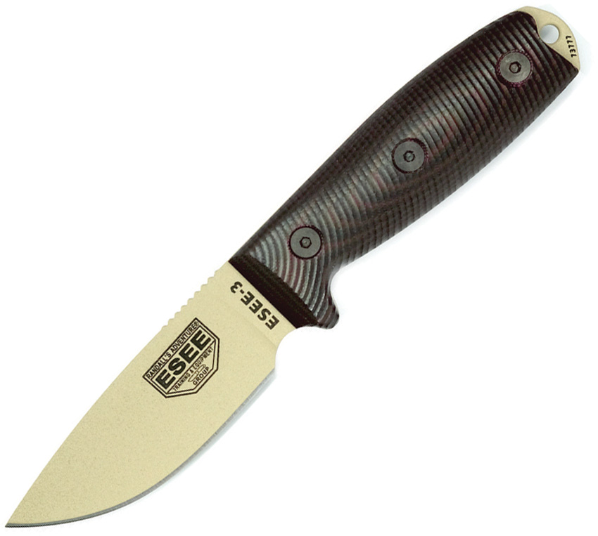 ESEE Model 3 3D Fixed Blade Desert 