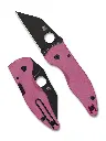 Spyderco MicroJimbo Pink G-10 Black Blade Sprint Run 