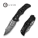 CIVIVI Biophase Black Aluminum - Damascus 