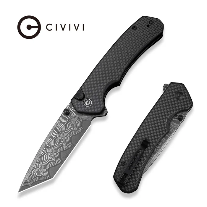 CIVIVI Brazen Carbon Fiber - Damascus 