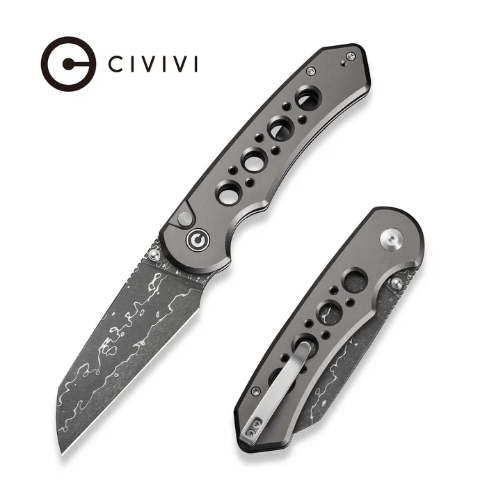 CIVIVI Pragma Prime Aluminum - Damascus 
