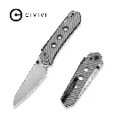 CIVIVI Vision FG Polished Clear Lexan Rock-Grind Pattern