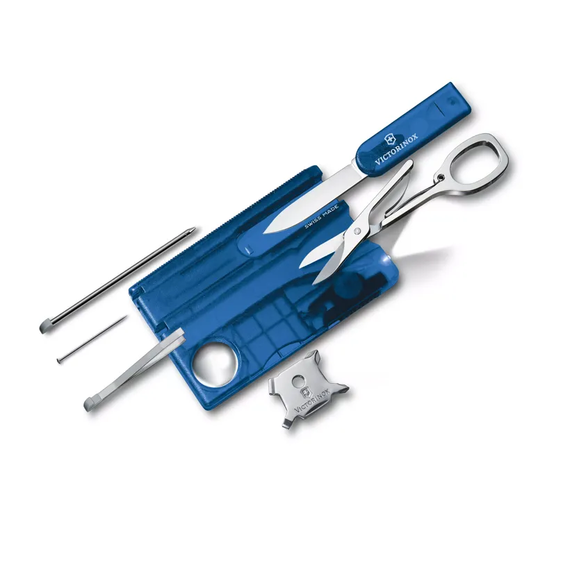 Victorinox Swiss Card Lite in blue transparent