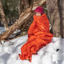 SOL Emergency Bivvy with Rescue Whistle - Orange