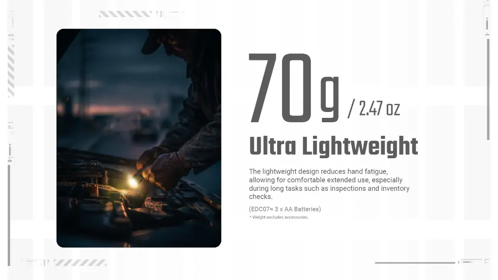 Nitecore Flashlight EDC07 - Desert Tan