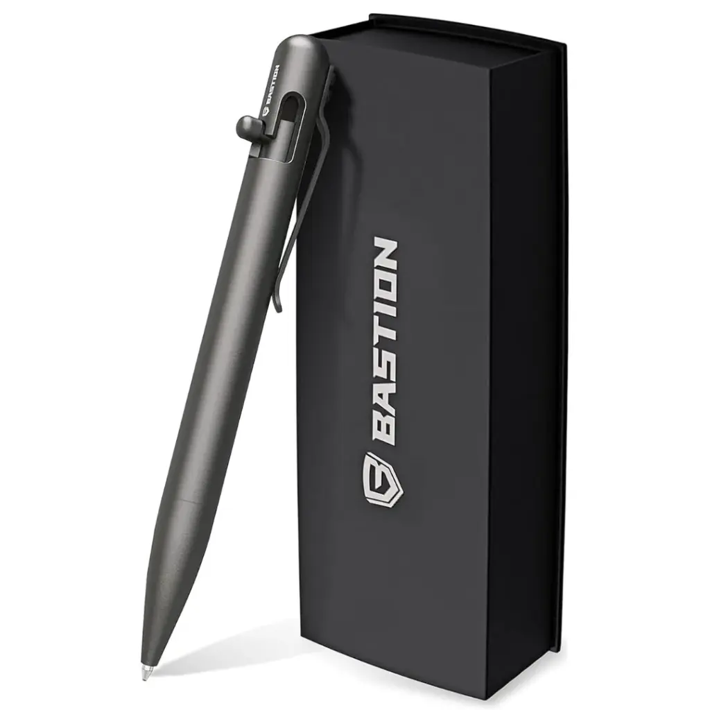 Bastion EDC Bolt Action Pen Titanium Gray