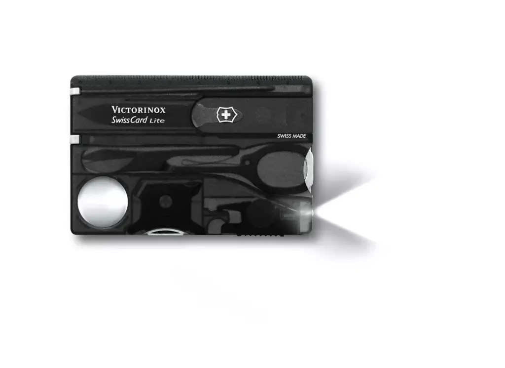 Victorinox Swiss Card Lite in black transparent