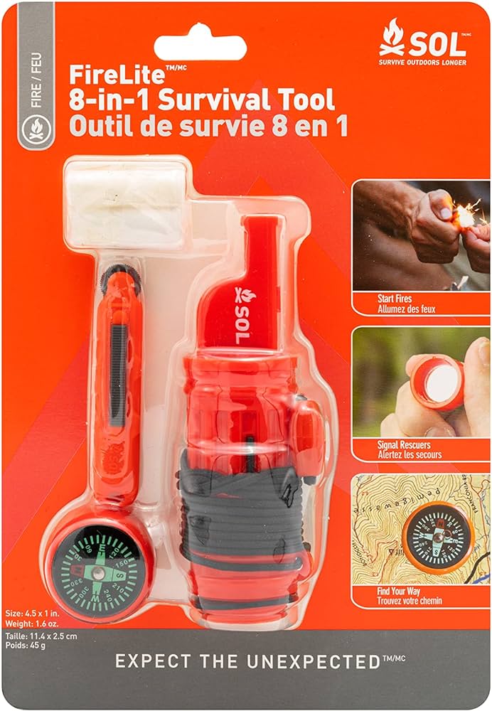 SOL Fire Lite 8-in-1 Survival Tool