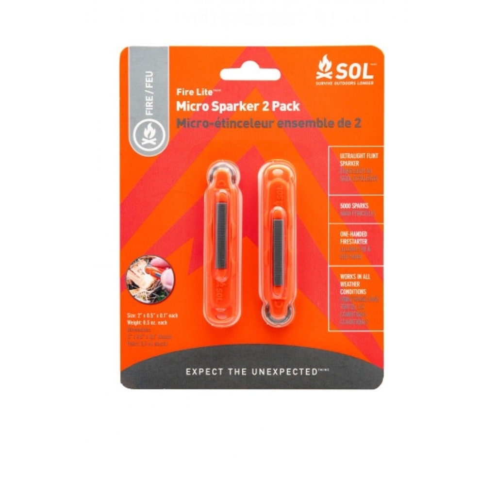 SOL Fire Lite Micro Sparker - 2 Pack