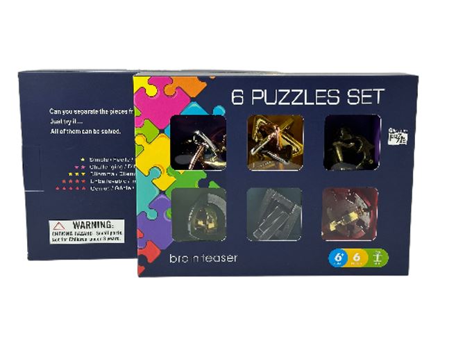 BRAIN PUZZLE - 6 PCS SET