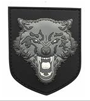 TSNO 3D Wolf PVC Patch Gray