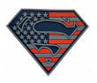 TSNO Superman Shield PVC Patch with Blue and Red 