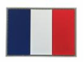 TSNO French Flag PVC Patch Full Color