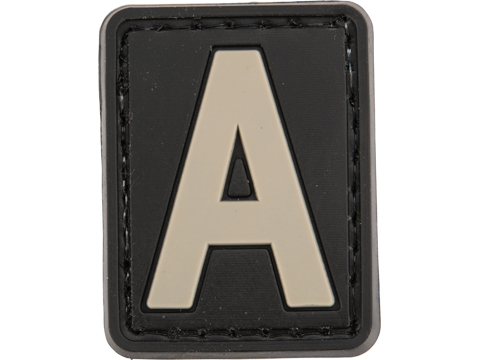 Tsno Letter A PVC Patch Grey