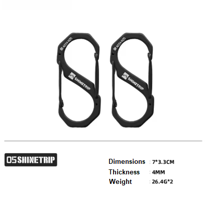 Shine trip tactical S buckle Large - Black